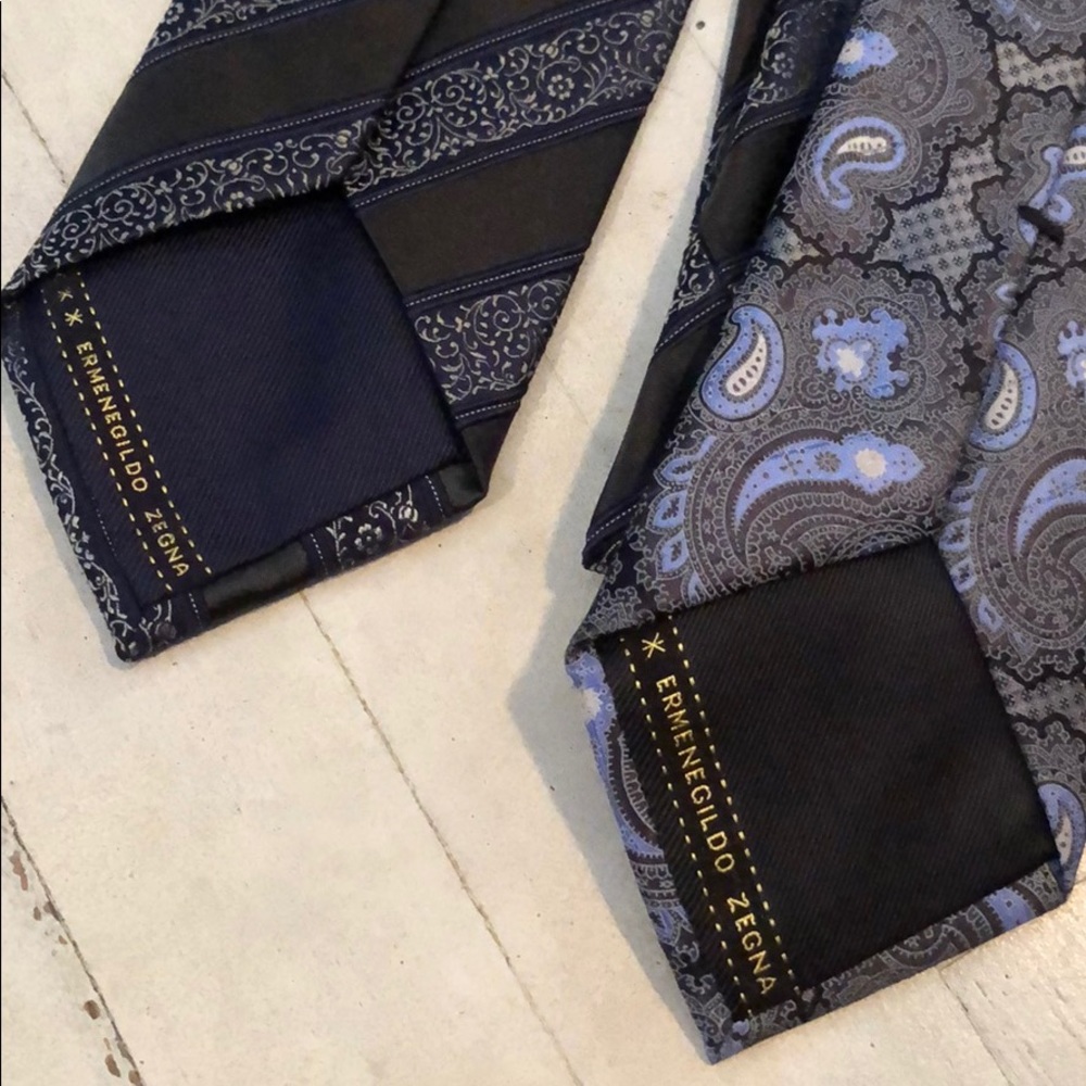 2 Ermenegildo Zegna Silk Ties